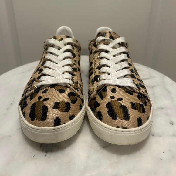 Stuart Weitzman - Livvy Sneaker - Leopard Raffia - 7.5 - Picture 2 of 4